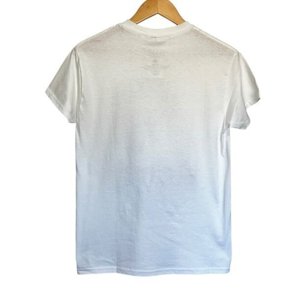 Rue21 Aaliyah Graphic Tee White & Gold Glitter Cotton Short Sleeve Womens Size S - Picture 2 of 7